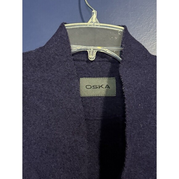 OSKA 100% Boiled Moessmer Wool Short Waistcoat Brown sleeveless Size 0 - Picture 3 of 4